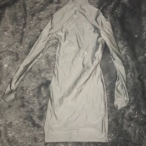 Silver fitted dress